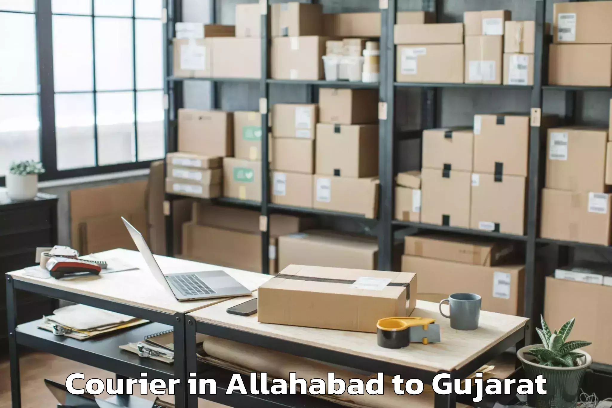 Allahabad to Dhuwaran Courier